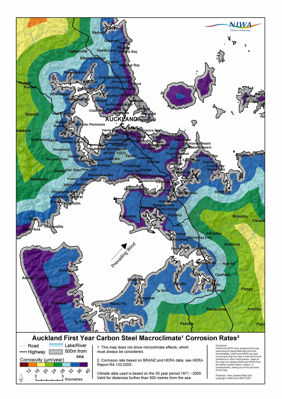 Corrosion Map of Auckland